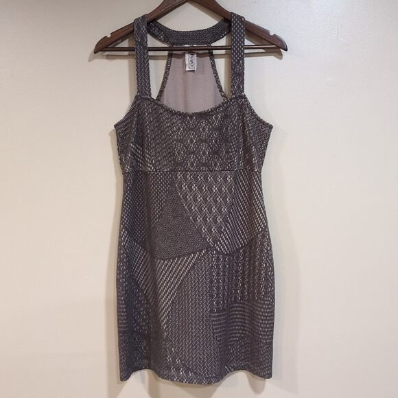 Free People Dresses & Skirts - Free People Crochet Mini Tank Dress Brown Cream Lace Womens Medium
